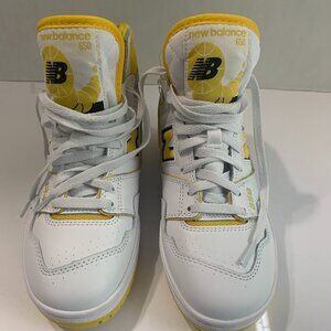New Balance 650 High Top BB650CG White Honecomb Yellow Size 8